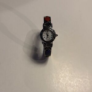 Intricate Silver Women's Watch Bracelet